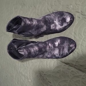 Black and Silver Boots